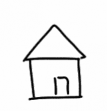 Simple drawing of a house