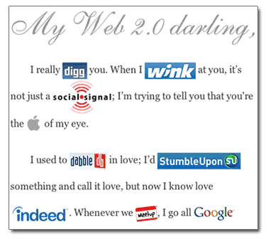 Web 2.0 Valentine card